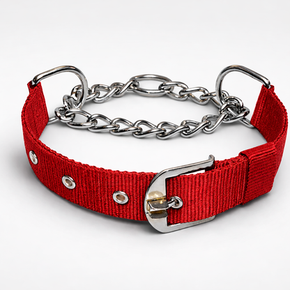 Furppies Martingale Dog Training Collar – Controlled Pull Design with Heavy-Duty Chain