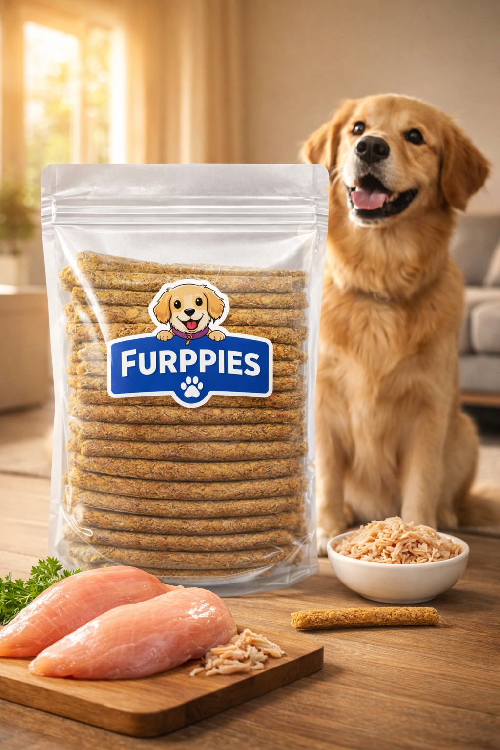 Furppies Chicken Chewsticks – Made with Real Chicken | Protein-Rich Dog Treats