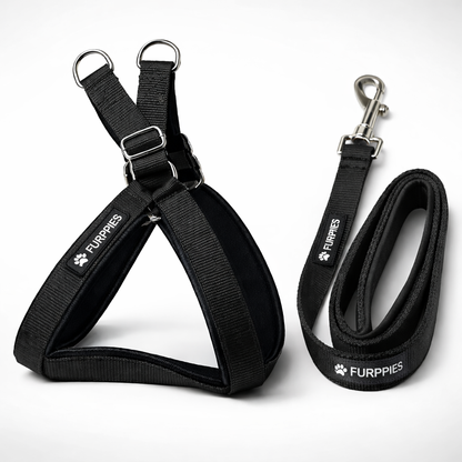 Furppies PP Dog Harness and Leash Set – Adjustable Dog Harness Size Guide