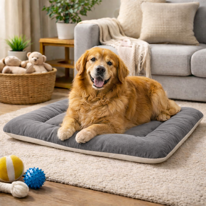 Furppies Premium Reversible Velvet Pet Bed for Dogs & Cats | Ultra-Soft Washable Cushion Mattress | Durable Comfort Bed for Daily Relaxation