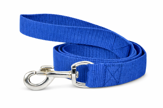 Premium Nylon Dog Leash – 5 Feet Length | 15mm, 20mm, 25mm & 32mm Width Options | Heavy-Duty Metal Hook | Ideal for Small Puppies to Rottweiler Breeds