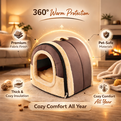 Furppies Premium Igloo Pet Bed – Cozy Dome House for Dogs & Cats
