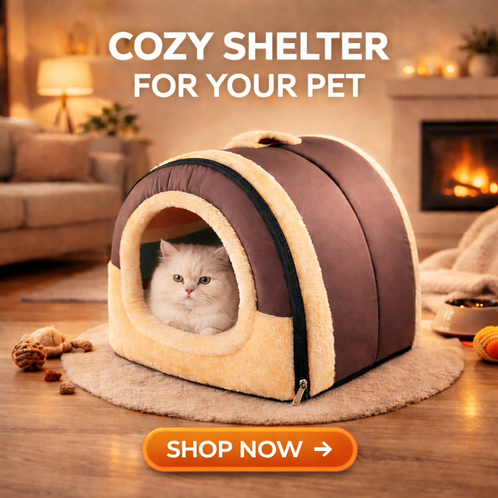 Furppies Premium Igloo Pet Bed – Cozy Dome House for Dogs & Cats