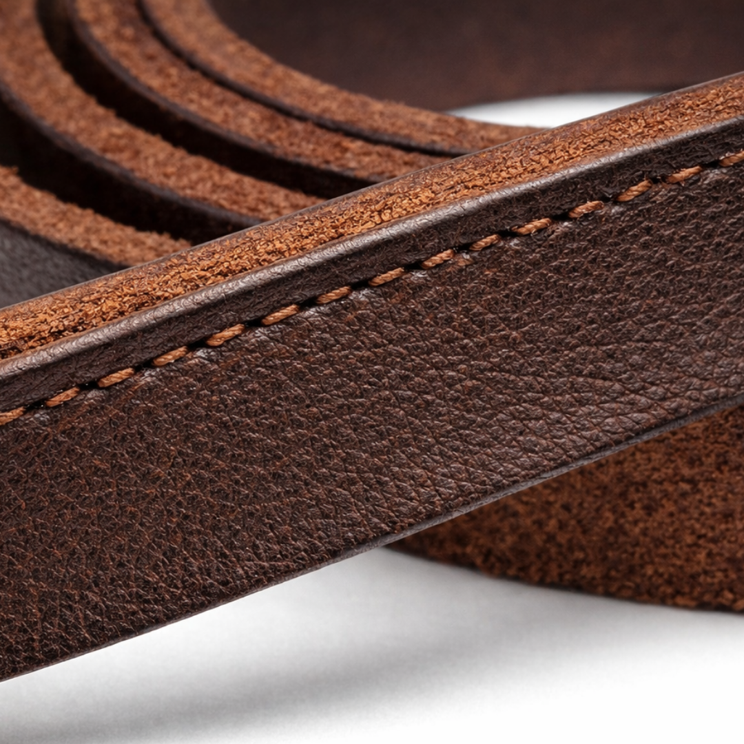 Petstrack Premium Genuine Leather Dog Leash 5ft | Heavy-Duty Training & Walking Lead with Solid Brass Hook | Durable Leather Lead for Small, Medium & Large Dogs