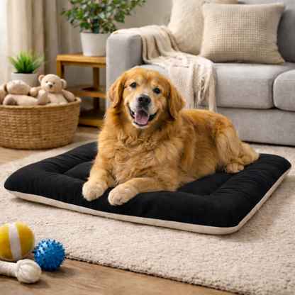 Furppies Premium Reversible Velvet Pet Bed for Dogs & Cats | Ultra-Soft Washable Cushion Mattress | Durable Comfort Bed for Daily Relaxation