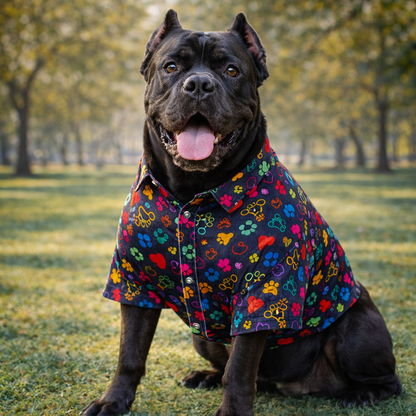 Premium Summer Printed Dog Shirt for Large Breeds – Stylish Breathable Shirt