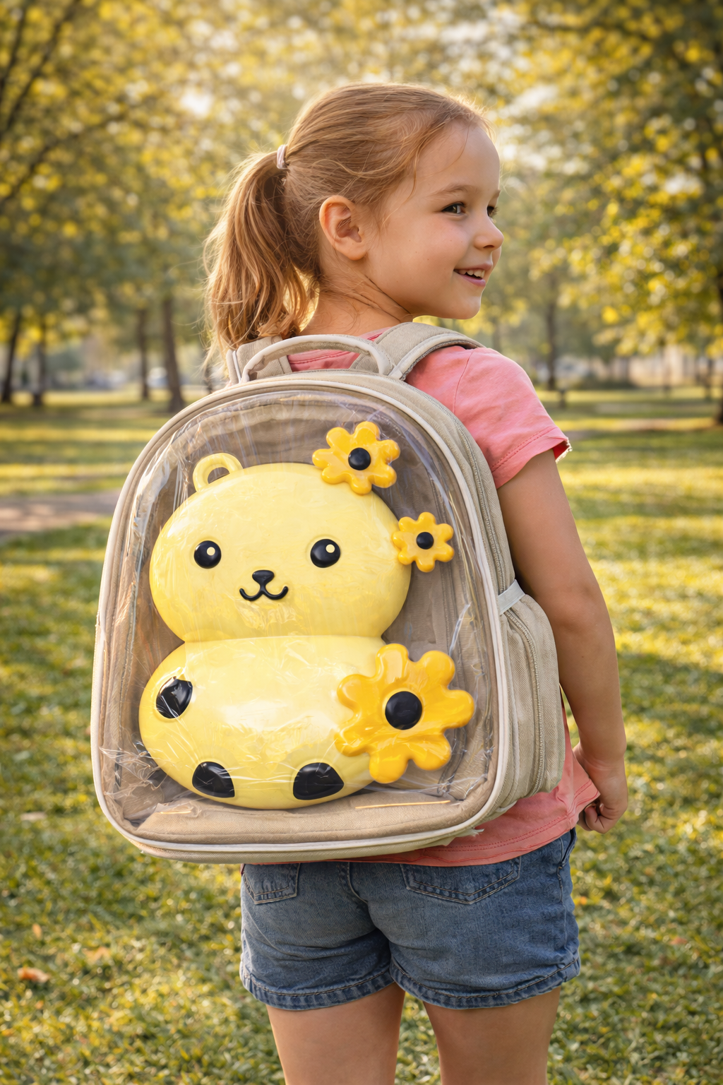 Cute Transparent Cat Travel Backpack – Comfortable Pet Carrier