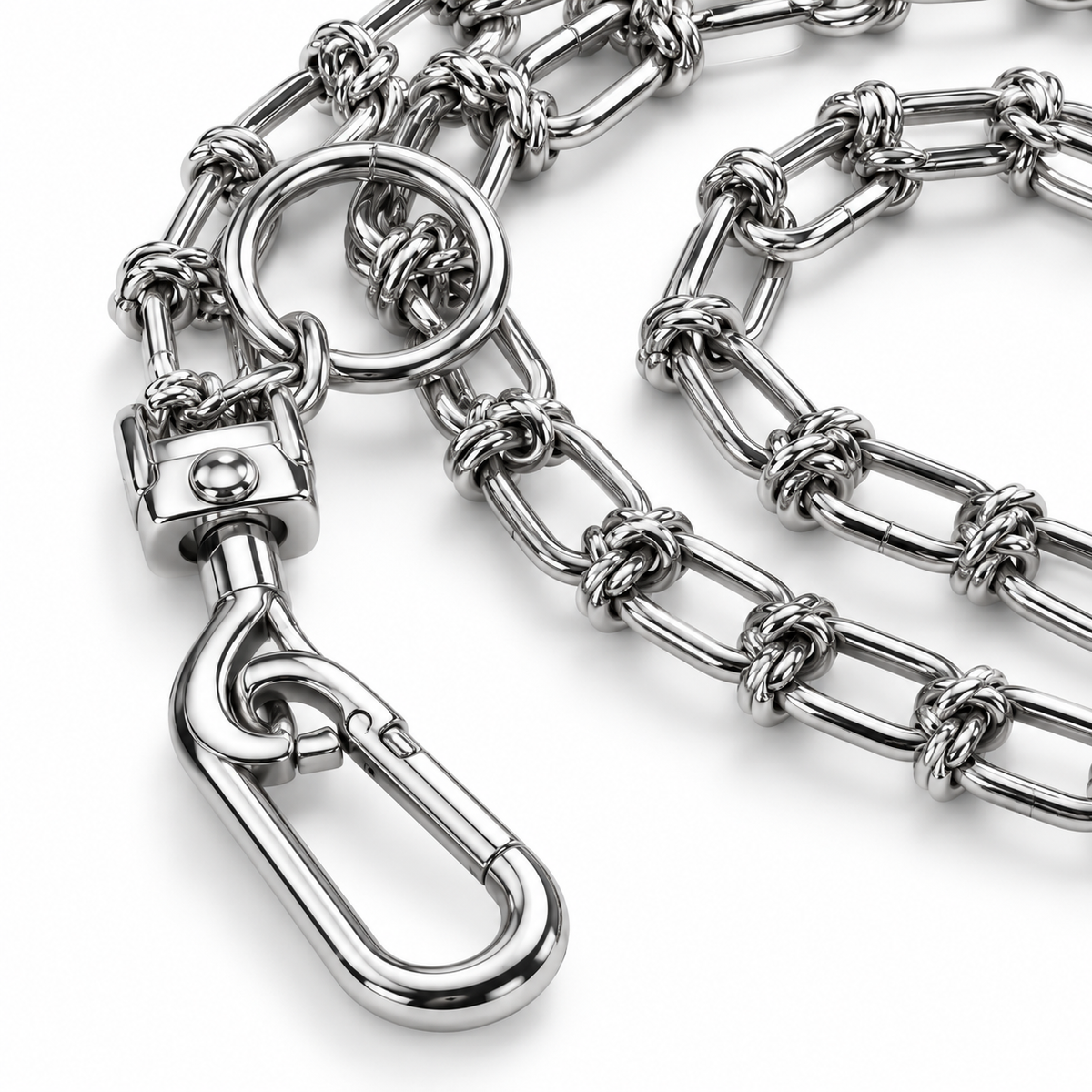 Furppies Heavy Knotted Metal Dog Chain for Dogs – 6 Sizes