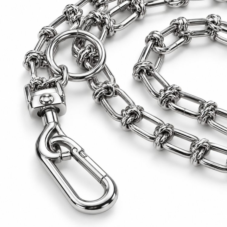 Furppies Heavy Knotted Metal Dog Chain for Dogs – 6 Sizes