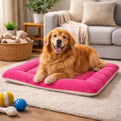 Furppies Premium Reversible Velvet Pet Bed for Dogs & Cats | Ultra-Soft Washable Cushion Mattress | Durable Comfort Bed for Daily Relaxation