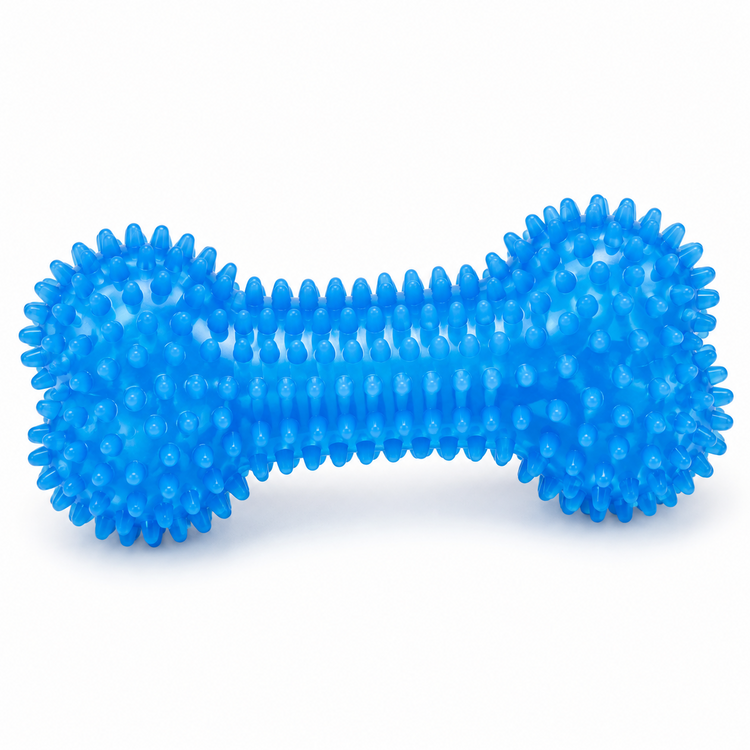 Furppies Spiked Bone Squeaky Dog Toy
