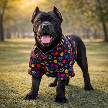 Premium Summer Printed Dog Shirt for Large Breeds – Stylish Breathable Shirt