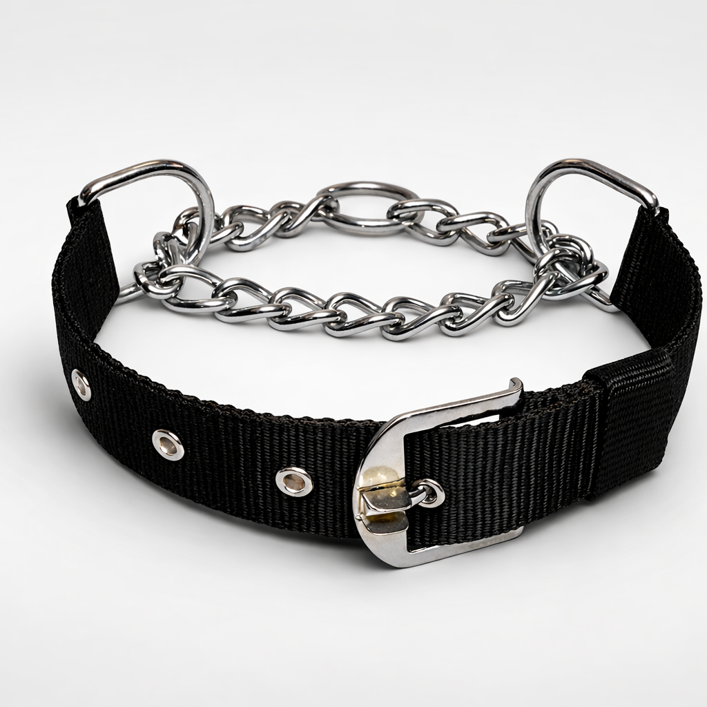 Furppies Martingale Dog Training Collar – Controlled Pull Design with Heavy-Duty Chain