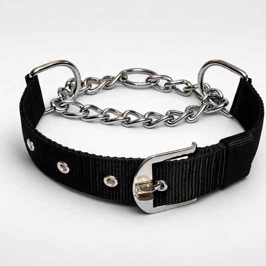 Furppies Martingale Dog Training Collar – Controlled Pull Design with Heavy-Duty Chain