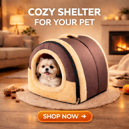Furppies Premium Igloo Pet Bed – Cozy Dome House for Dogs & Cats