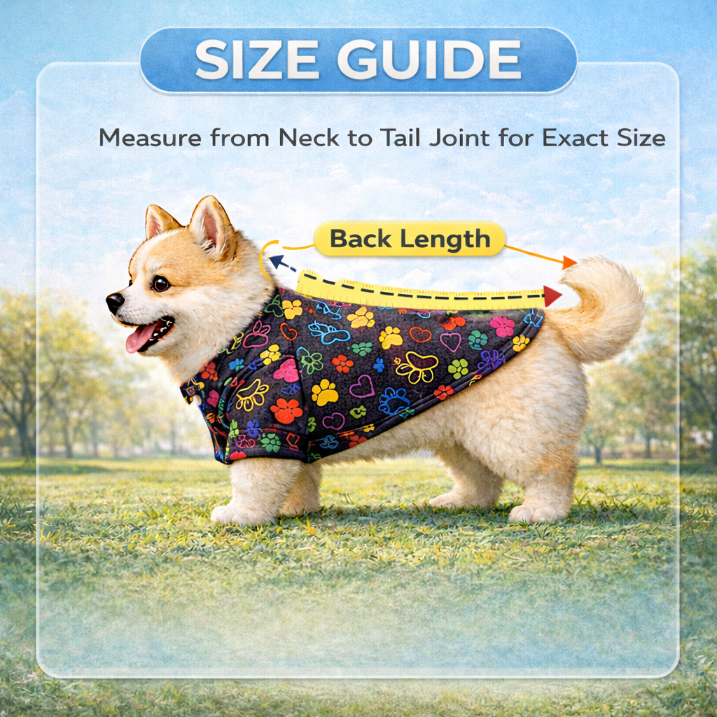 Premium Summer Printed Dog Shirt for Large Breeds – Stylish Breathable Shirt