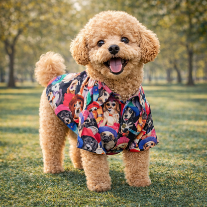 Premium Summer Printed Dog Shirt for Large Breeds – Stylish Breathable Shirt